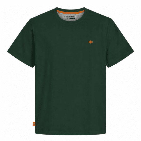Motley Denim Stockholm T-shirt Racing Green - Koszulki - T-shirty meskie Duże Rozmiary - 2XL-14XL