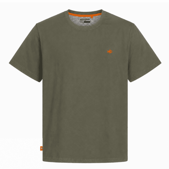 Motley Denim Stockholm T-shirt Dark Khaki - Koszulki - T-shirty meskie Duże Rozmiary - 2XL-14XL