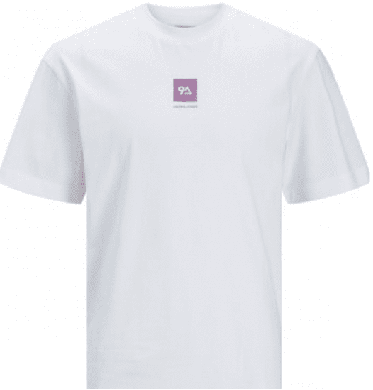 Jack & Jones JCOBEECH T-shirt White - Koszulki - T-shirty meskie Duże Rozmiary - 2XL-14XL
