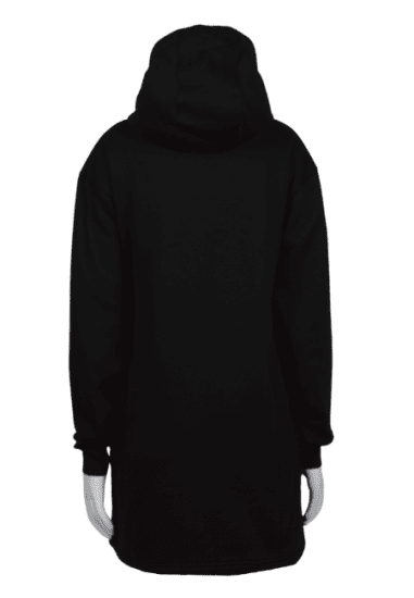 Nora Mikken KRISTINA Long Hoodie Black - Bluzy & bluzy z kapturem - 