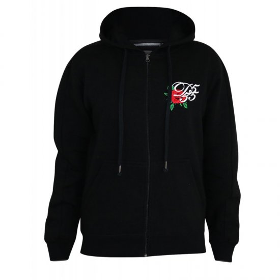 D555 Verlin Couture Full Zip Hoodie Black - Bluzy & bluzy z kapturem - Bluzy & Bluzy z kapturem 2XL-12XL