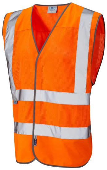 Leo Arlington Coolviz Waistcoat Hi-Vis Orange - Odzież robocza - Odzież robocza 3XL-6XL