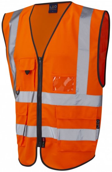 Leo Lynton Superior Waistcoat Hi-Vis Orange - Odzież robocza - Odzież robocza 3XL-6XL