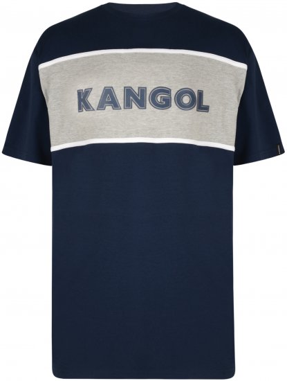 Kangol Whistler T-shirt Navy - Koszulki - T-shirty meskie Duże Rozmiary - 2XL-14XL