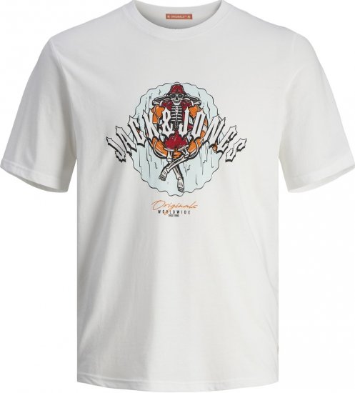 Jack & Jones JORCOCONUT T-shirt Bright White - Koszulki - T-shirty meskie Duże Rozmiary - 2XL-14XL