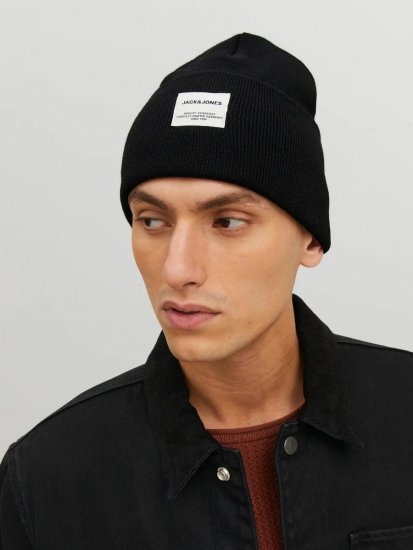 Jack & Jones Long Knit Czapka Czarna - Czapki - 