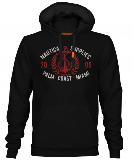 Motley Denim Yarm Hoodie Black - Bluzy & bluzy z kapturem - Bluzy & Bluzy z kapturem 2XL-12XL