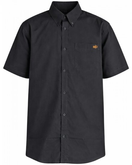 Motley Denim Zagreb Koszula z krótkim rękawem Antracytowy - Koszule - Koszule 2XL-10XL