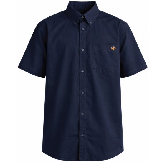 Motley Denim Zagreb Koszula z krótkim rękawem Granatowy - Koszule - Koszule 2XL-10XL