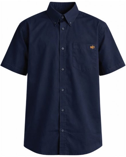Motley Denim Zagreb Koszula z krótkim rękawem Granatowy - Koszule - Koszule 2XL-10XL