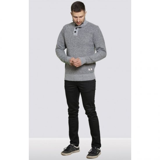 D555 Zane Sweater Grey - Bluzy & bluzy z kapturem - Bluzy & Bluzy z kapturem 2XL-12XL